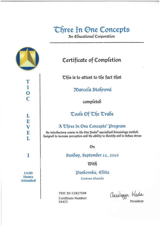 Certifikát 13