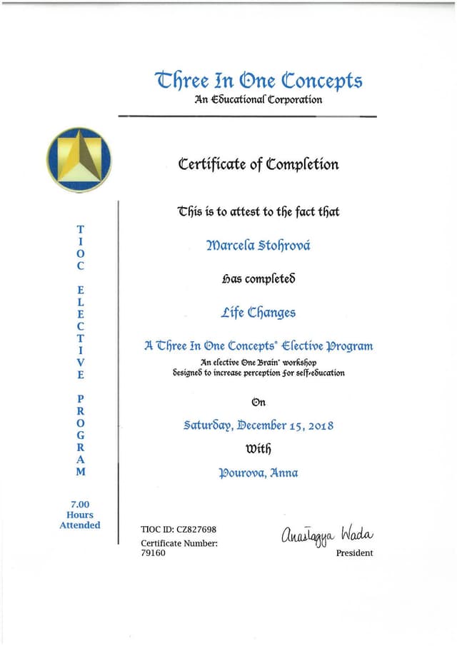 Certifikát 19