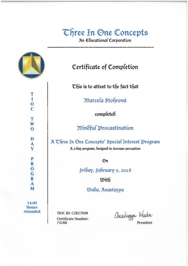 Certifikát 20