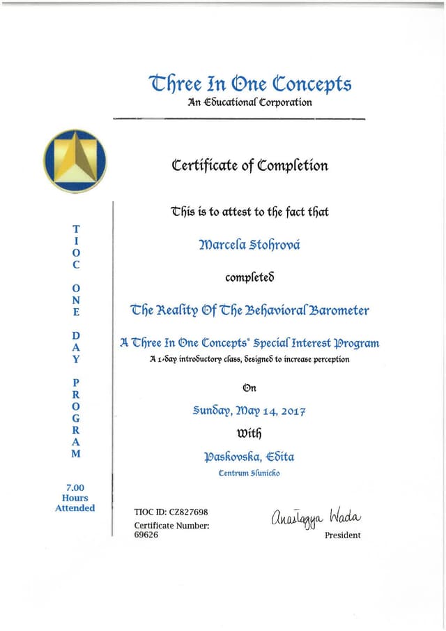 Certifikát 21