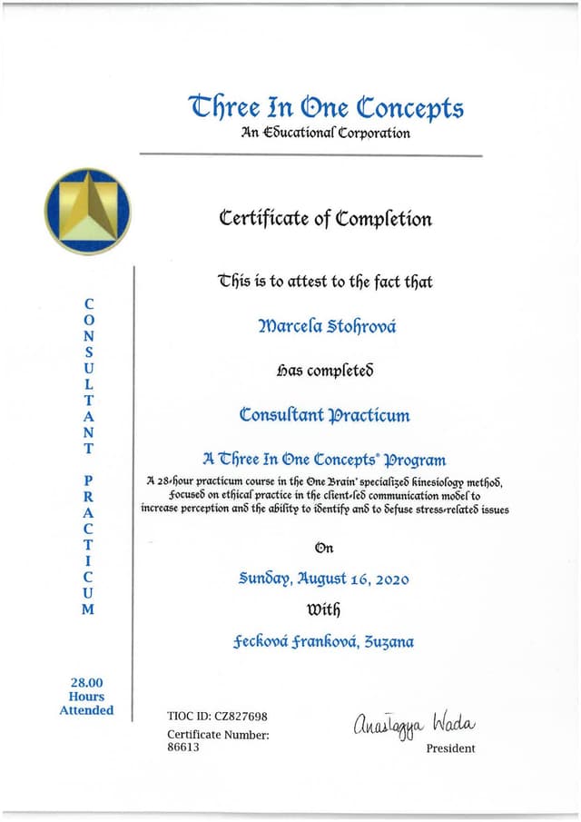 Certifikát 22