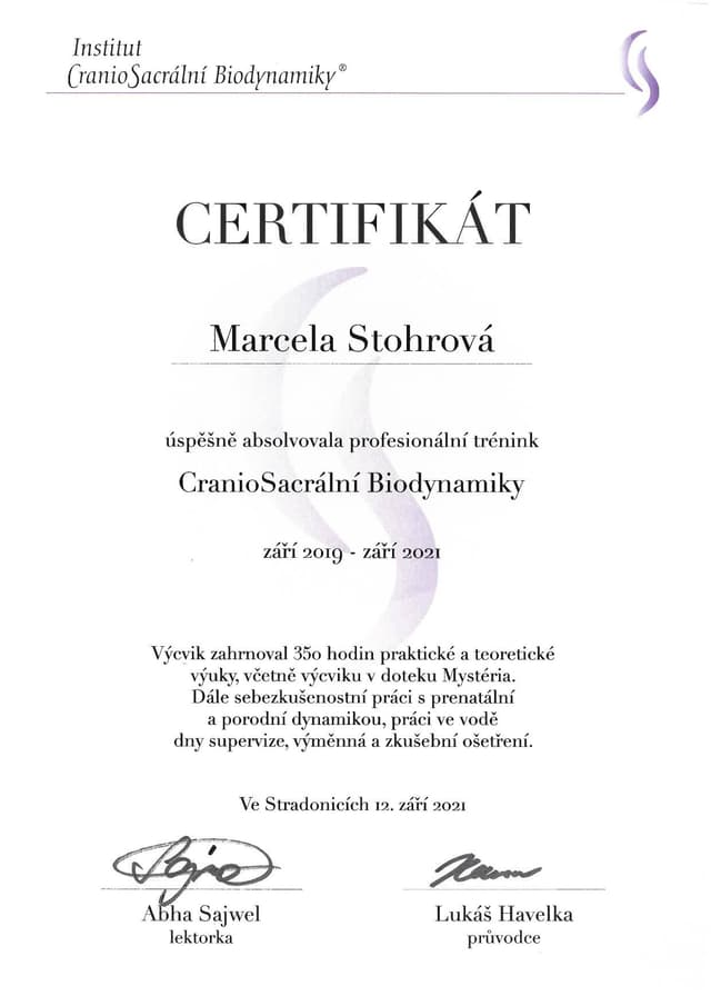 Certifikát 3