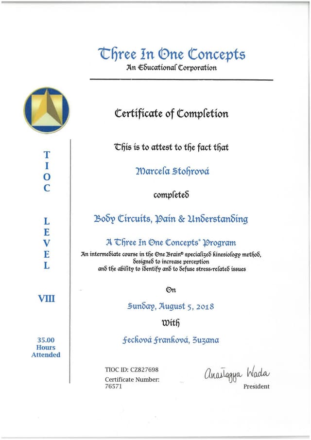 Certifikát 5