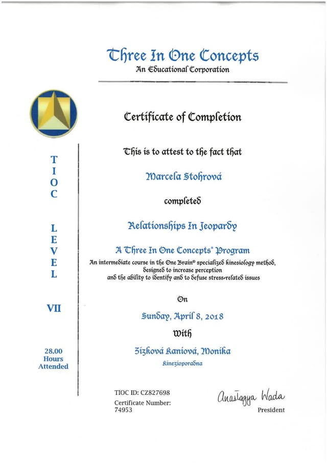 Certifikát 6